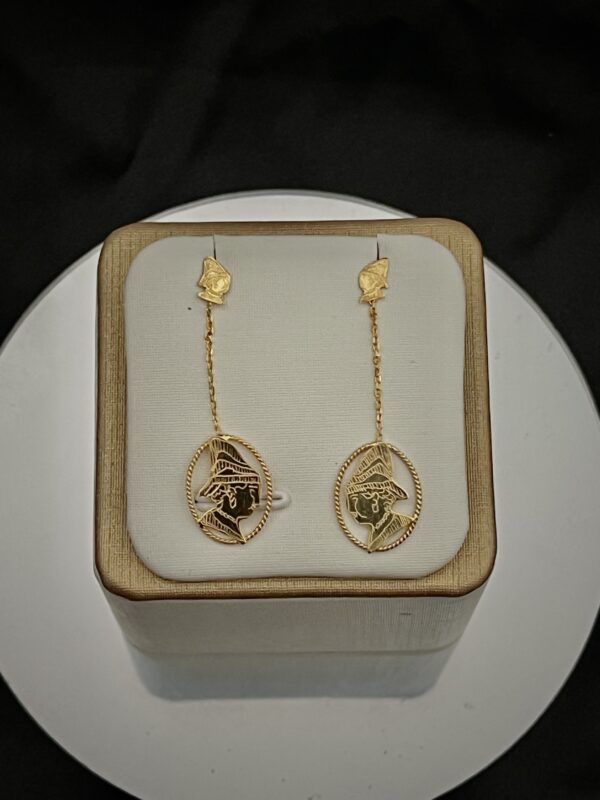 Boucles d'Oreilles Chaînette - Motif Cayennaise