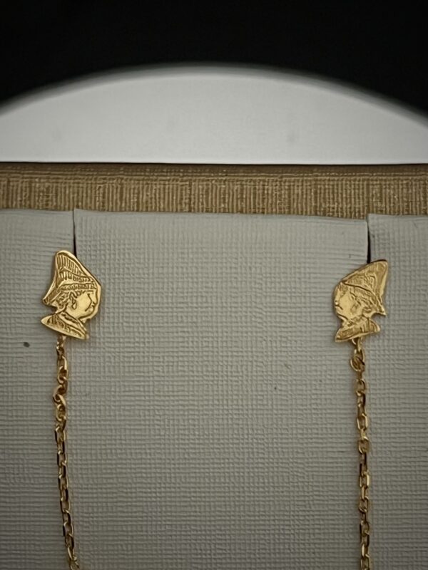 Boucles d'Oreilles Chaînette - Motif Cayennaise – Image 3