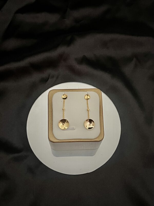Boucles d'Oreilles Chaînette Batté – Image 3
