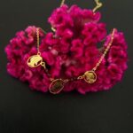 Collier Motif Cayennaise – Grenats Rouges