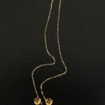 Collier 3 Battées – Grenats Rouges