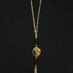 Parure de Main Motif Carte de la Guyane – Grenats Rouges