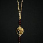 Parure de Main Motif Carte de la Guyane – Grenats Rouges